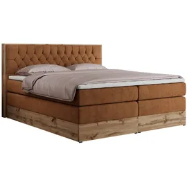 MKS Boxspringbett 160 x 200 cm H4 Orange