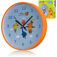 DieMaus Kinder-Wanduhr Maus, Elefant & Ente