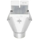 Zambelli Ablaufstutzen oval verzinkt Einhangstutzen für Dachrinne halbrund DN80 280/7 teilig Silber