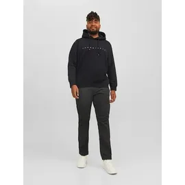Jack & Jones PlusSize JJESTAR JJ Sweat Hoodie Schwarz 5XL