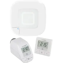 Homematic IP Starterkit Heizen, Funk-Heizkörperthermostat, Access Point, Wandthermostat, basic HmIP-HAP2+HmIP-eTRV-B 2+HmIP-WTH-B