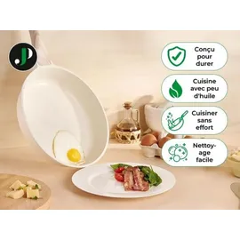 just perfecto household appliances JUST PERFECTO Topf-Set 21-tlg. Pfanne + Topf + Deckel