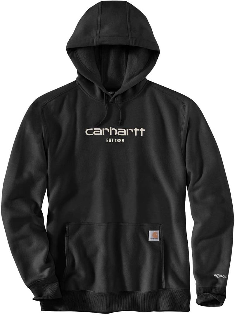 Carhartt Lightweight Logo Graphic Hoodie, zwart, S Voorman