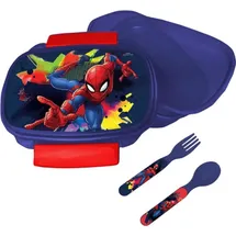 SpiderMan Splotch Sandwichbox + Besteckset