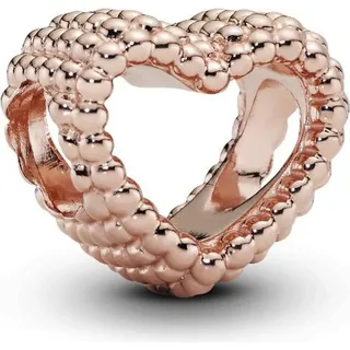 Pandora Offenes Metallperlen Herz Charm 787516 - roségold