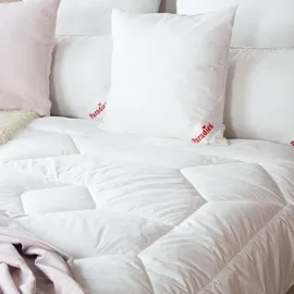Paradies Bettdecke 135x200 cm "Prima Bio" pflegeleicht und atmungsaktiv, Ganzjahr - Weiß