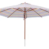 anndora® Sonnenschirm Marktschirm Gastronomie 4 m rund - mit Winddach gestreift 7 Farben - 4m rund