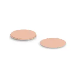 Zeller Glasuntersetzer-Set, Kunstleder, 4-teilig 27119 , Farbe: puder