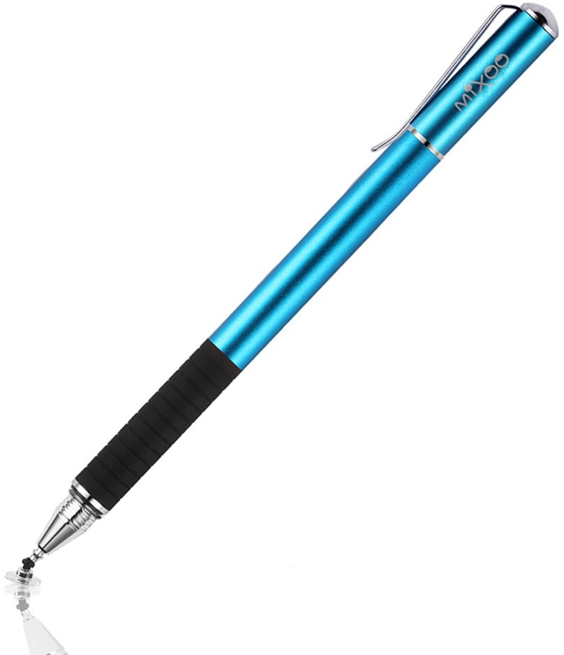 Mixoo Stift Präzision Disc Eingabestift Touchstift Stylus 2 in 1 Kapazitive Touchscreen Stift, kompatibel für Smartphones &Tablets (Blau)