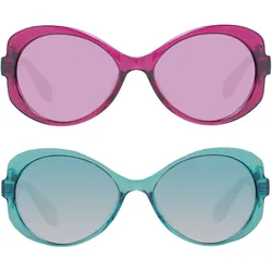 adidas Damen Sonnenbrille Schmetterlings-Brille Gradient-Brille UVA & UVB Schutz Filterkategorie 2 Urlaubs-Brille Violett oder Türkis - 