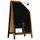 ALLboards Kundenstopper – lackierter Holzrahmen 78x44 cm - Schwarz/Braun