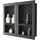 Vevor Duschnische, 40,6 x 61 cm + 40,6 x 61 cm Wandnische mit beweglichem Regal, 10,2 cm dicker moderner Seifen- & Shampoo-Aufbewahrungs-Organizer, schwarz für Badezimmerdusche
