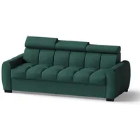 MOEBLO 3-Sitzer Schlafsofa Linos, Couch Polstermöbel Sitzmöbel Wohnzimmermöbel 3-Sitzer-Sofa Stoffsofa, mit Relaxfunktion grün