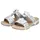 Rieker Damen Pantolette mit T-Riemen und Blumenmuster Weite H 66292, Größe:41 EU, Farbe:Mehrfarbig - Grau - 41