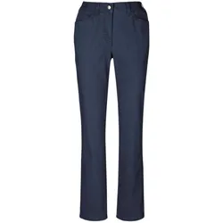 Regular-fit-Jeans GOLDNER "Kurzgröße Klassische Jeanshose ANNA", Damen, Gr. 21, K-Gr, blau (dunkelblau), Obermaterial: 78% Baumwolle CO. 20% Polyester PES. 2% Elasthan EL., Jeans