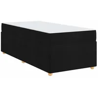 VidaXL Bettrahmen mit Matratze Schwarz 90 x 200 cm