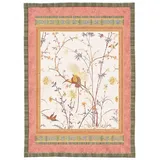 BASSETTI FONG Plaid 135 x 190 cm Beige/Orange
