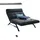 KAWOLA Relaxliege AMERIVA Polyester 120 x 110 x 158 cm Schwarz mit Kissen und Kopfteil