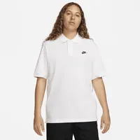 Nike Club Polo Shirt Herren White/Black Größe S