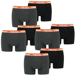 HEAD Herren Boxershort Basic Boxer 4er 6er 8er Multipack in L Grau / Rot 011