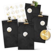 Amari befüllbarer Adventskalender AMARI® Adventskalender Tüten zum Befüllen mit Klammern