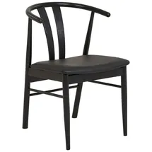 VCM Esszimmerstuhl Artena Kunstleder Schwarz 2er Set
