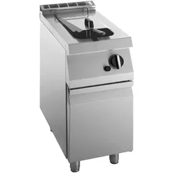 KBS Gastrotechnik KBS Gas Fritteuse 1 Becken 15 Liter 14Kw 400x730x900 mm Unterbau geschlossen