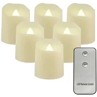 12 Flammenlose Led-kerzen, Inklusive Fernbedienung Und Batterien, Warmweiß