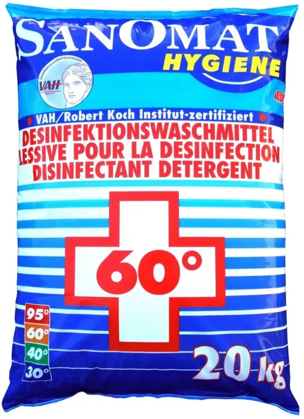 Sanomat Hygiene-Vollwaschmittel zur chemo-thermischen Wäschedesinfektion