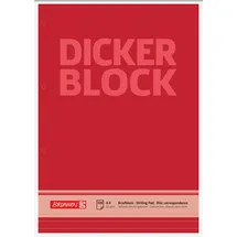 Brunnen 1052787 Briefblock/Schreibblock/Der dicke Block (A4, liniert 100 Blatt, 60g/m2, 4-fach gelocht)