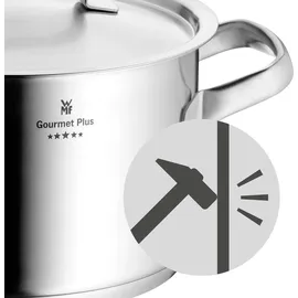 WMF Gourmet Plus Topf-Set 5-tlg. 3 x Fleischtopf + Bratentopf + Stielkasserolle