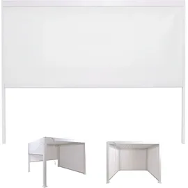 MCW Seitenwand für Pergola MCW-P65 3 Stück 3 x 3 m Weiß