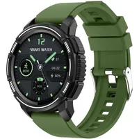 Smartwatch für Herren und Damen, 1,28 Zoll, 5 ATM, Sport-Smartwatch, 24 Modi, wasserdicht, IP67, Fitness mit Herzfrequenzmonitor, Android IOS - Grün