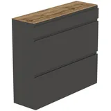 MODERANO Hängeschuhschrank 110 x 97 x 33 cm 2 Fächer, 1 Schublade Eiche / anthrazit