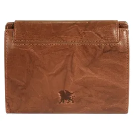 mano Donna Aurona Geldbörse RFID Leder 14 cm cognac