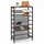 Relaxdays Schuhregal 75 x 137 x 30 cm Schwarz / Schwarz