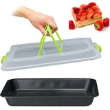 Relaxdays Backblech mit Deckel 41,5 x 33,0 cm, 1 St.