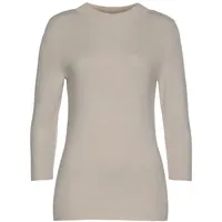 LASCANA 3/4 Arm-Pullover Damen beige-meliert Gr.32/34