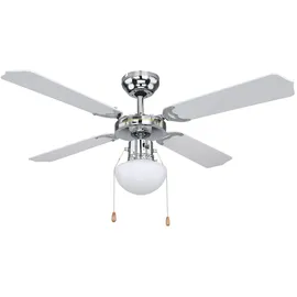 GLOBO Deckenventilator 106,6 cm Deckenventilator Silber
