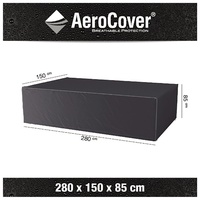 AeroCover Atmungsaktive Schutzhülle für Sitzgruppen 280x150xH85 cm