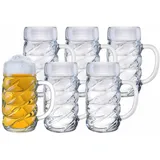 Stölzle Lausitz Diamond Bierkrüge 6er Set transparent