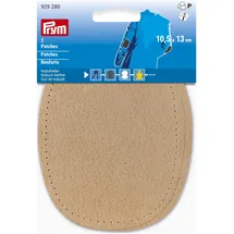 Prym 929280 Patches Nubukleder zum Annähen 10,5 x 13 cm beige