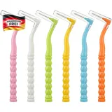 Interdentalbürsten Set 60 Stück für Zahnzwischenräume und Zahnspangen in 6 Größe