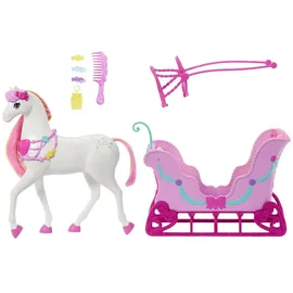 Barbie Der Nussknacker Pferd und Schlitten (JNH63)