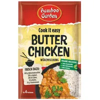 Bamboo Garden - Butter Chicken Würzmischung | Gewürz für Butter Chicken | Für 4 Portionen | Vegan, ohne Hefeextrakte, ohne Aromen | 25 g im Beutel