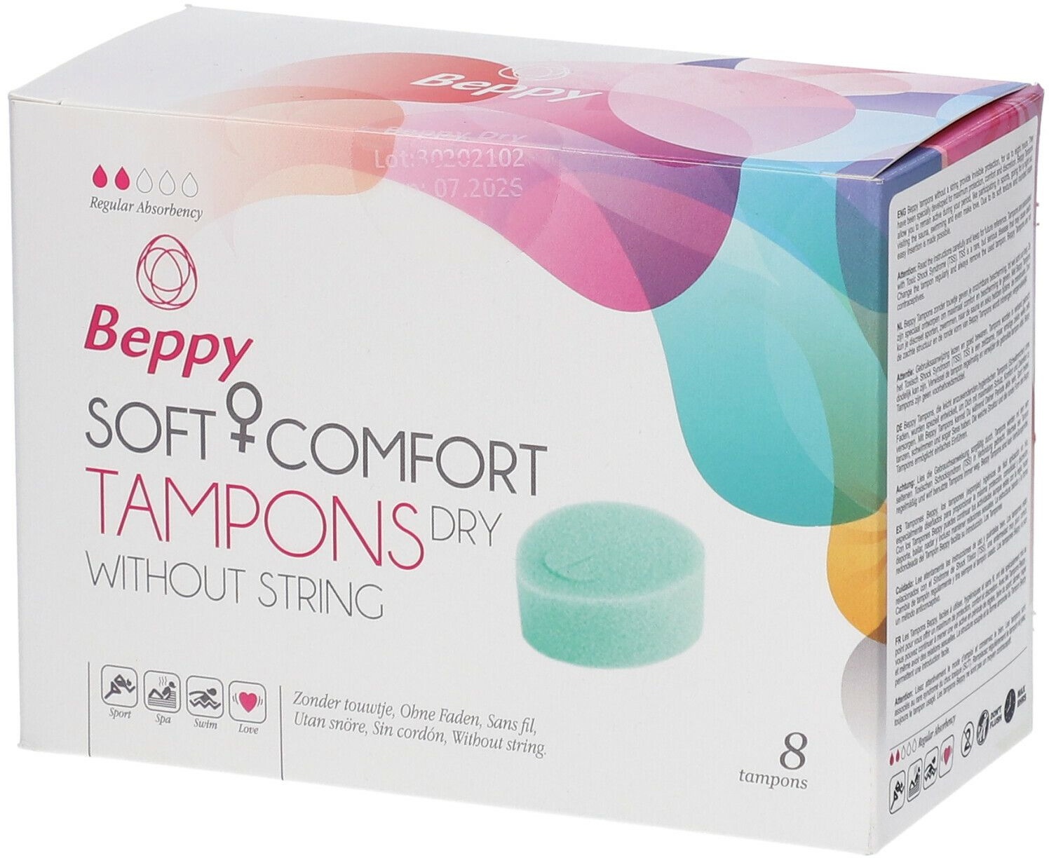 Beppy Action Tampon Classic 8 pc(s) tampon(s)