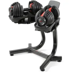 BowFlex 552i verstellbare Hanteln (Paar & Stand mit Medienfach) SCHWARZ|ROT No Size