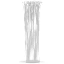 DESIGN DELIGHTS RAUMTEILER Slim | Weidenholz, 170x40cm | Zweige Paravent, Raumtrenner, Stellwand, Trennwand, Ankleide Sichtschutz, Äste Trennschutz | Farbe: weiß