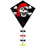 Invento 102108 - Eddy Jolly Roger, Piraten Einleiner Drachen, 50x54cm + 2,5m Drachenschwanz
