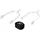Covalliero Kerbl Damen Sporen mit Sporenriemen Tropfenform Paar, 30 mm, 321254, metallisch, ysilver